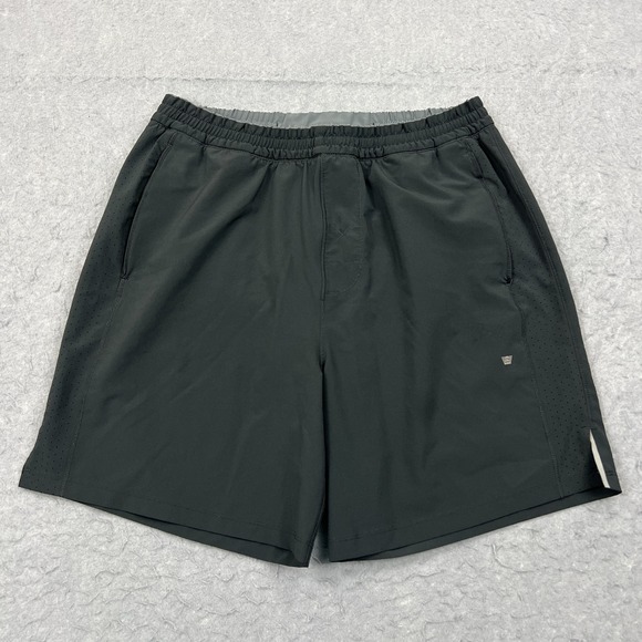 Mack Weldon Stratus Shorts Men's Medium Black Lined 7" Elastic Waist - Picture 1 of 11